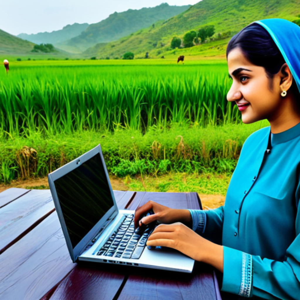 농촌관광지도사 직무 인터뷰 - Skills Showcase**
Prompt: "A confident professional, fully clothed in a modest shalwar kameez, expe...