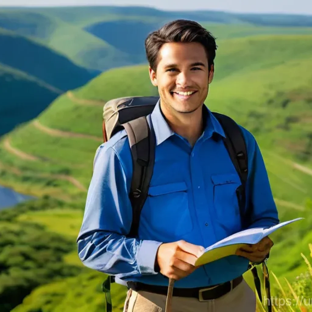 농촌관광지도사 시험 준비 노하우 - ---
### Image Prompt 3: Adventure, Planning, and Sustainable Exploration
**Prompt:** A dynamic and...