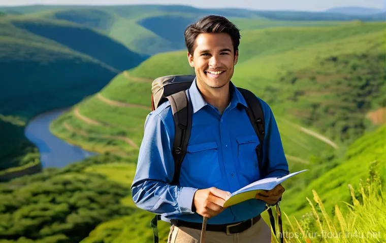 농촌관광지도사 시험 준비 노하우 - ---
### Image Prompt 3: Adventure, Planning, and Sustainable Exploration
**Prompt:** A dynamic and...