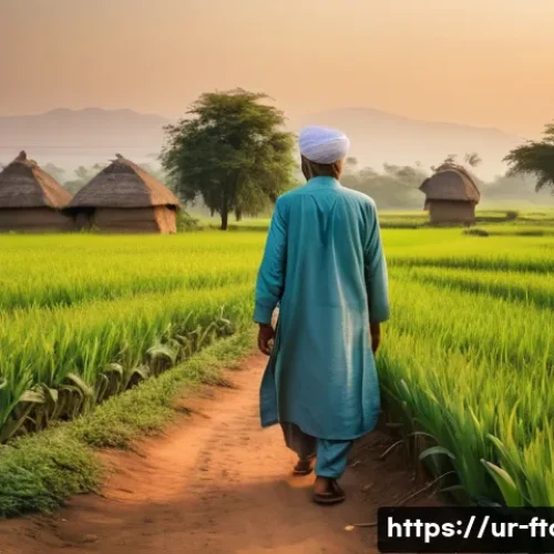 Home 30 농촌관광지도사 직무 경험 공유 - **Prompt:** A serene rural landscape at golden hour, featuring a warm interaction between a local fa...